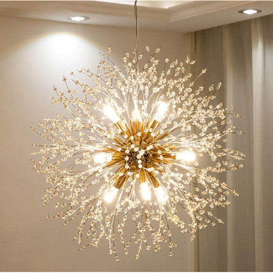 Gold deals wire chandelier